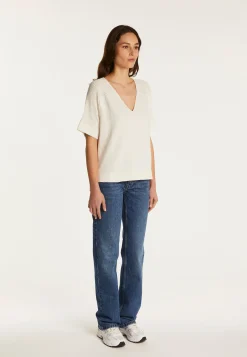 Montagut Cotton V-neck T-shirt - Devy
