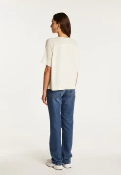 Montagut Cotton V-neck T-shirt - Devy