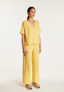 Montagut Cotton V-neck T-shirt - Devy
