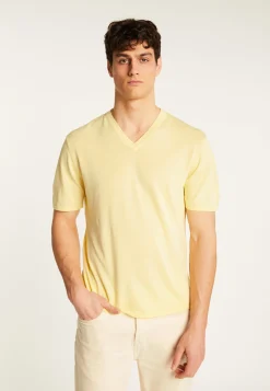 Montagut Cotton V-neck T-shirt - Malo