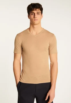 Montagut Cotton V-neck T-shirt - Reuben