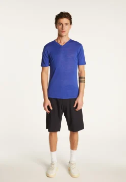 Montagut Cotton V-neck T-shirt - Reuben