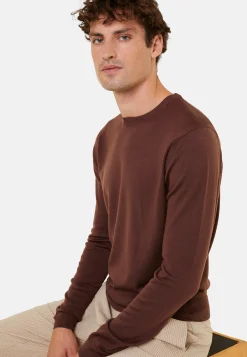 Montagut Crew neck sweater with logo in merino wool - Eddie