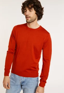 Montagut Crew neck sweater with logo in merino wool - Eddie