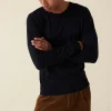 Montagut Crew neck sweater with logo in merino wool - Eddie