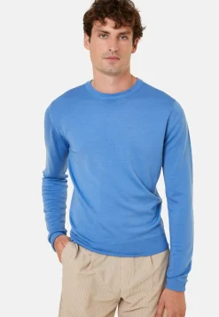 Montagut Crew neck sweater with logo in merino wool - Eddie
