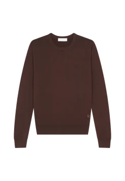 Montagut Crew neck sweater with logo in merino wool - Eddie