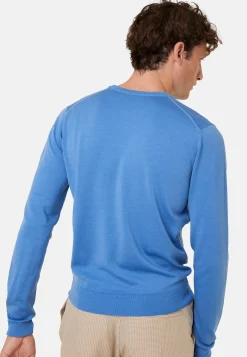 Montagut Crew neck sweater with logo in merino wool - Eddie