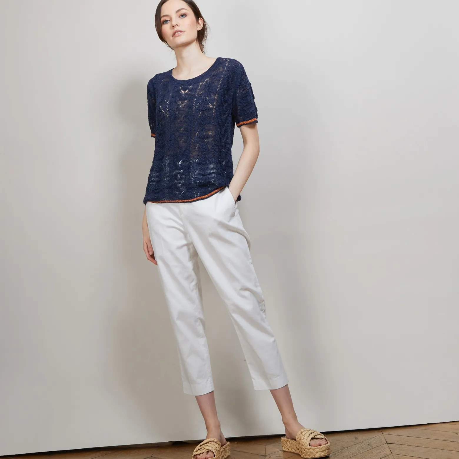 Montagut Crochet knitted T-shirt - Claus