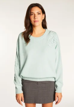 Montagut Embroidery sweater in wool and cashmere - Rachel