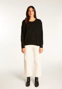 Montagut Embroidery sweater in wool and cashmere - Rachel