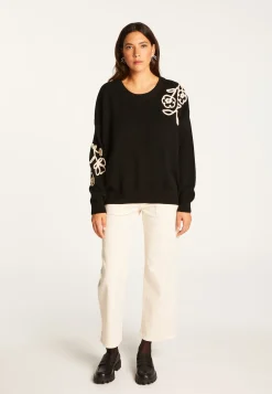 Montagut Embroidery sweater in wool and cashmere - Rachel