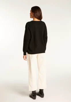 Montagut Embroidery sweater in wool and cashmere - Rachel
