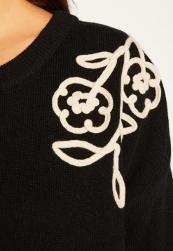 Montagut Embroidery sweater in wool and cashmere - Rachel