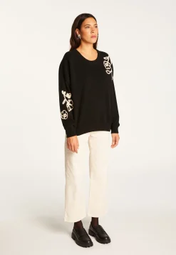 Montagut Embroidery sweater in wool and cashmere - Rachel