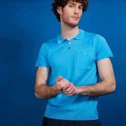 Montagut Fil Lumiere polo front pocket - Blaze