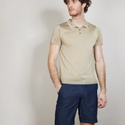 Montagut Fil Lumiere polo front pocket - Blaze