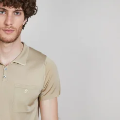 Montagut Fil Lumiere polo front pocket - Blaze