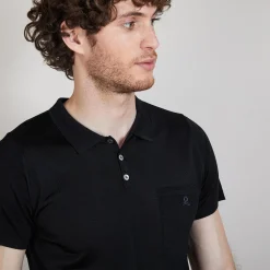 Montagut Fil Lumiere polo front pocket - Blaze