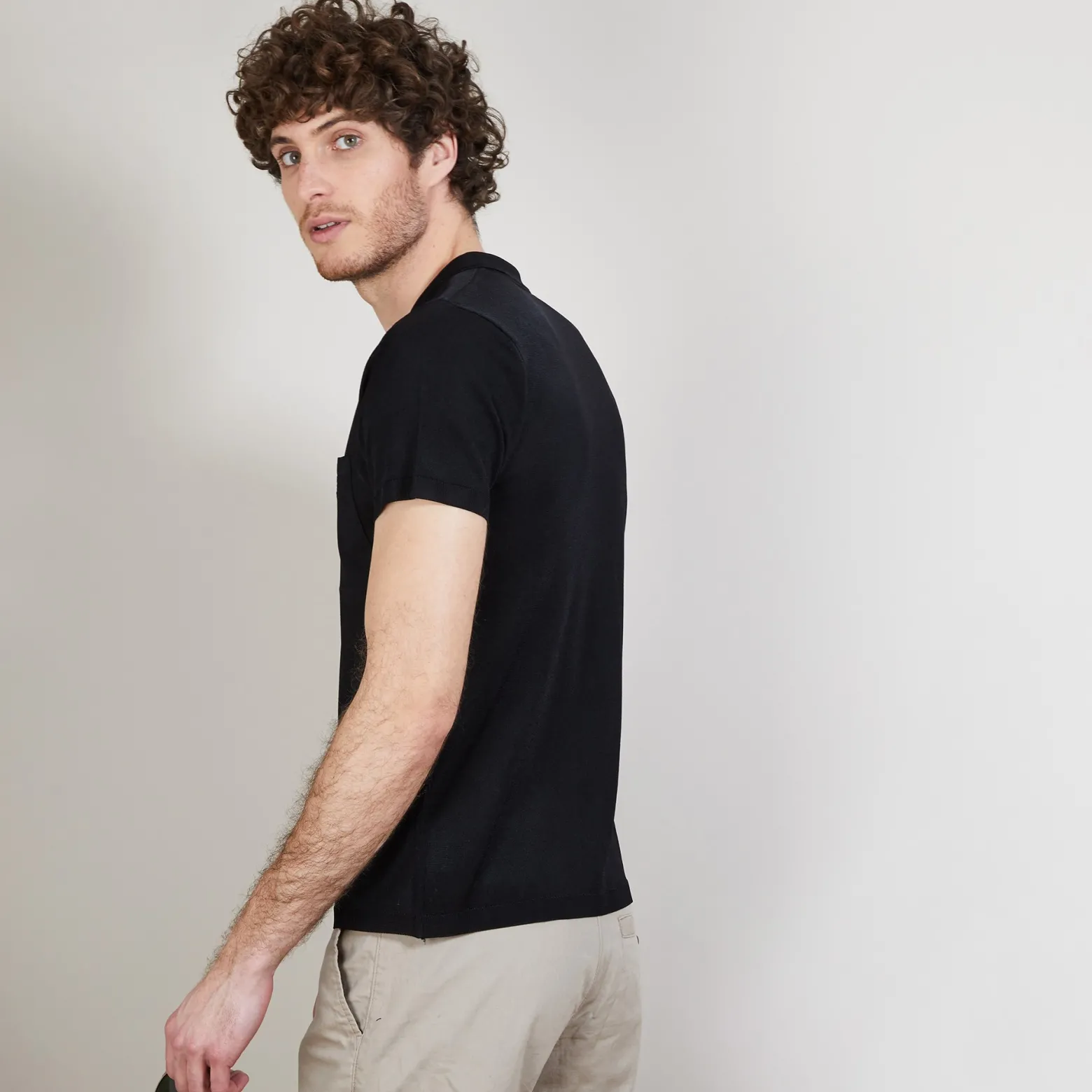 Montagut Fil Lumiere polo front pocket - Blaze