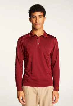 Montagut Fil Lumière geometric pattern polo shirt - Stanley