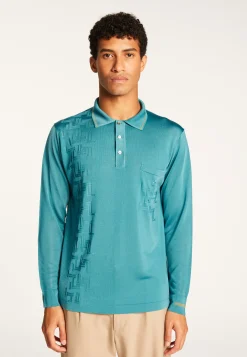 Montagut Fil Lumière geometric pattern polo shirt - Stanley