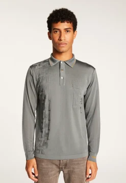 Montagut Fil Lumière geometric pattern polo shirt - Stanley