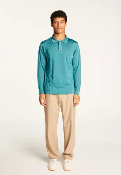 Montagut Fil Lumière geometric pattern polo shirt - Stanley
