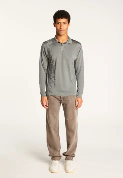 Montagut Fil Lumière geometric pattern polo shirt - Stanley