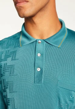 Montagut Fil Lumière geometric pattern polo shirt - Stanley