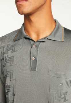 Montagut Fil Lumière geometric pattern polo shirt - Stanley