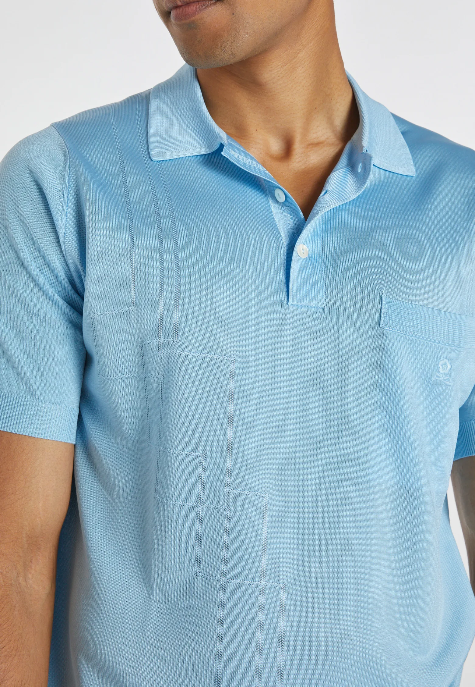 Montagut Fil Lumière patterned polo shirt - Anders