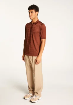 Montagut Fil Lumière patterned polo shirt - Alec