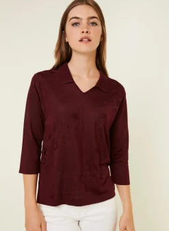 Montagut Fil Lumière polo shirt with elbow patches - Emy