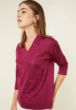 Montagut Fil Lumière polo shirt with elbow patches - Emy