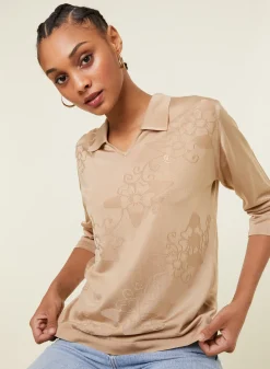 Montagut Fil Lumière polo shirt with elbow patches - Emy