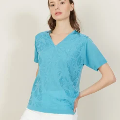 Montagut Fil Lumière V-neck T-shirt - Ammy