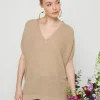 Montagut Flamed linen batwing T-shirt - Tarra