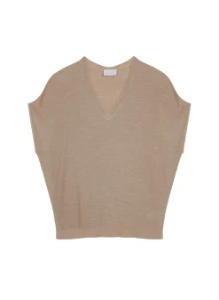 Montagut Flamed linen batwing T-shirt - Tarra