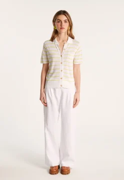 Montagut Flamed linen blouse - Leonie