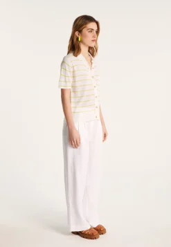 Montagut Flamed linen blouse - Leonie
