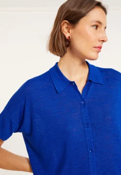 Montagut Flamed linen blouse - Pablito