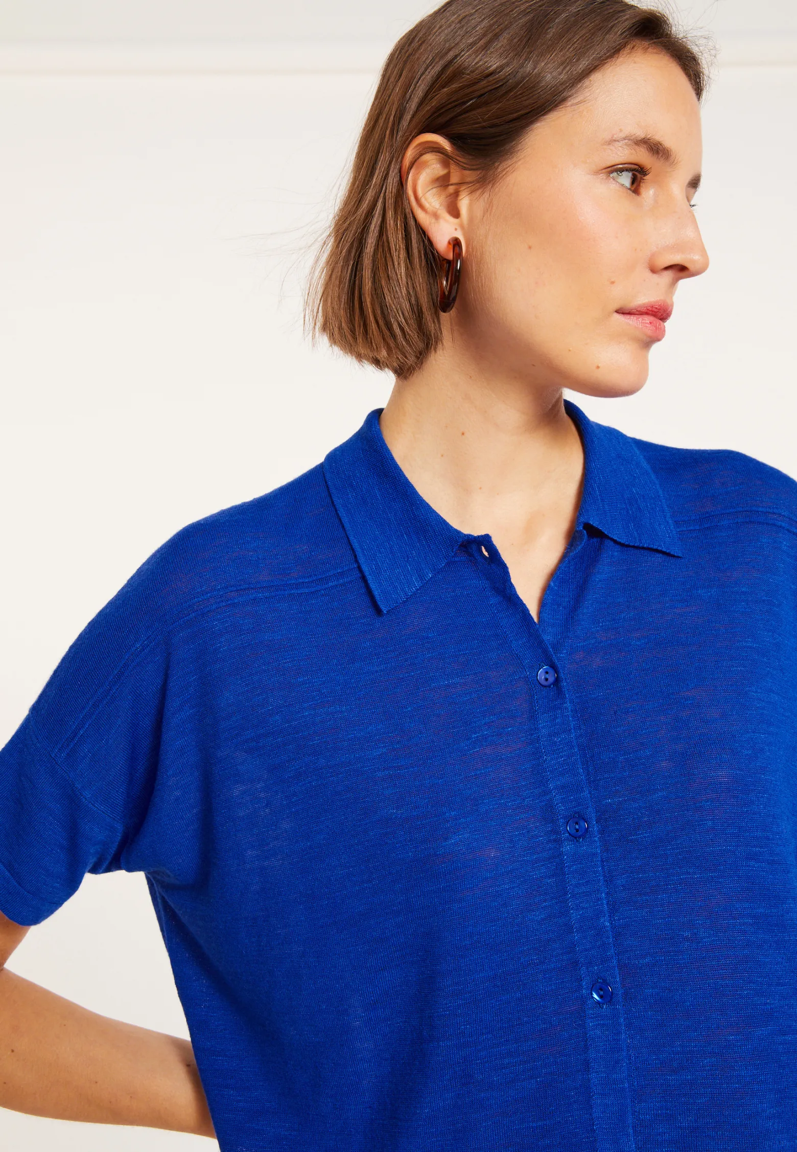 Montagut Flamed linen blouse - Pablito