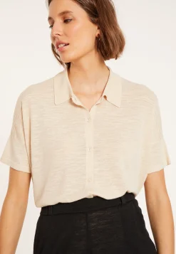 Montagut Flamed linen blouse - Pablito