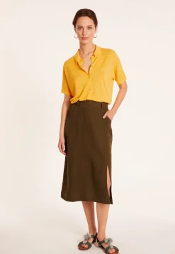 Montagut Flamed linen blouse - Pablito