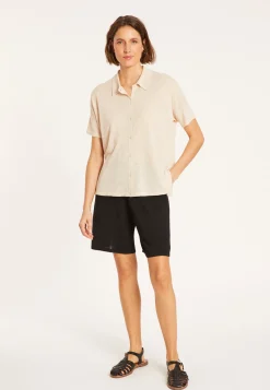 Montagut Flamed linen blouse - Pablito
