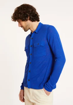 Montagut Flamed linen button-down shirt - Randy