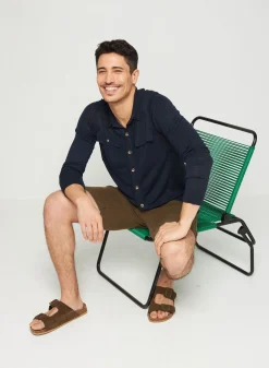 Montagut Flamed linen button-down shirt - Randy