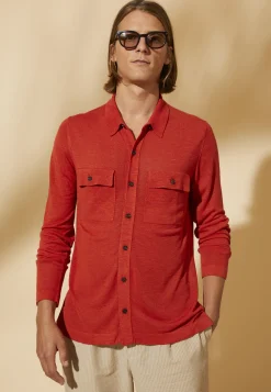 Montagut Flamed linen button-down shirt - Randy