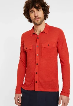 Montagut Flamed linen button-down shirt - Randy